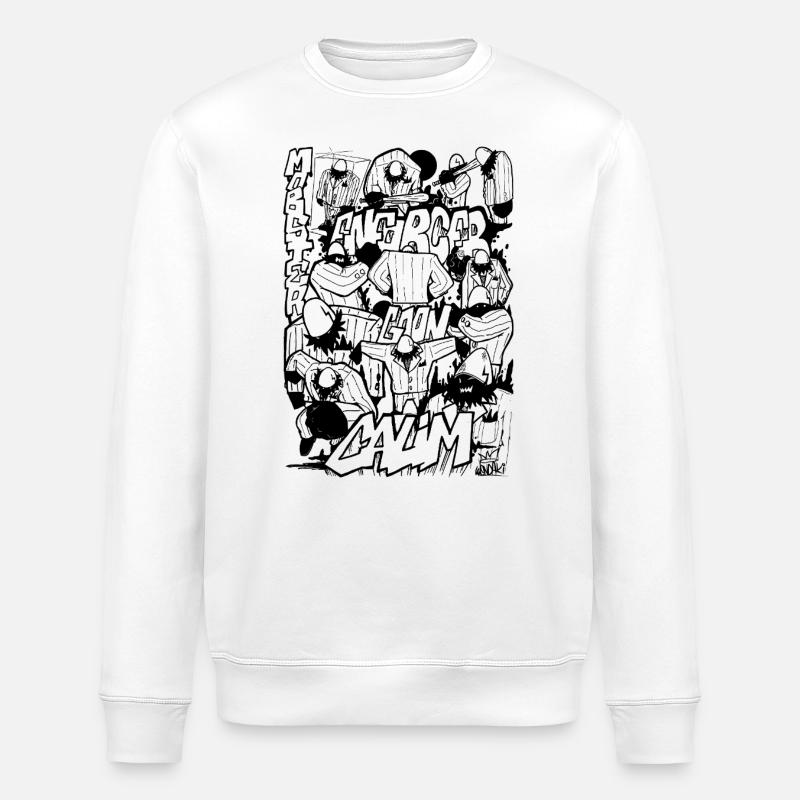 MOBSTER - Sweat bio ROLLER Stanley/Stella Unisexe - blanc