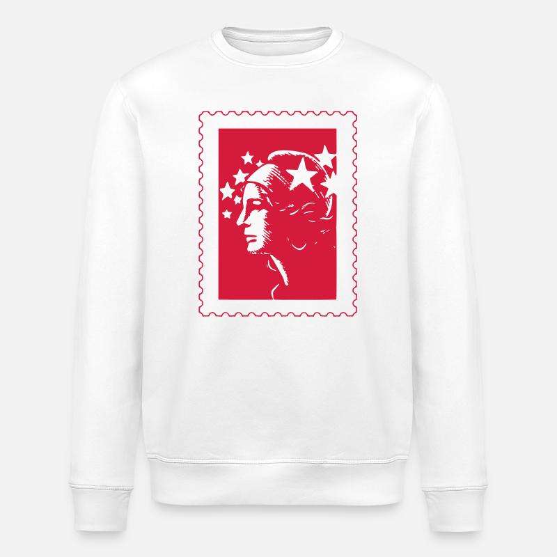 Already stamped (e) - Stanley/Stella ROLLER Unisex Organic Sweatshirt - white