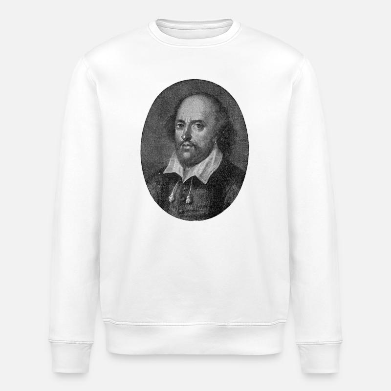 William Shakespeare - Stanley/Stella Unisex Bio-Sweatshirt ROLLER - Weiß