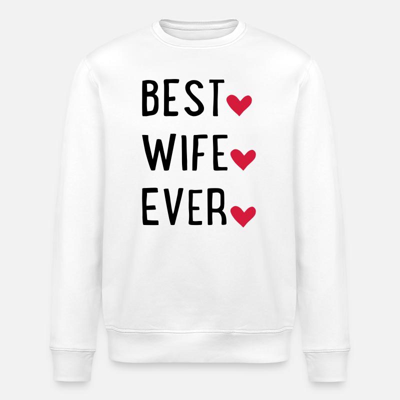 Ehefrau - Stanley/Stella Unisex Bio-Sweatshirt ROLLER - Weiß