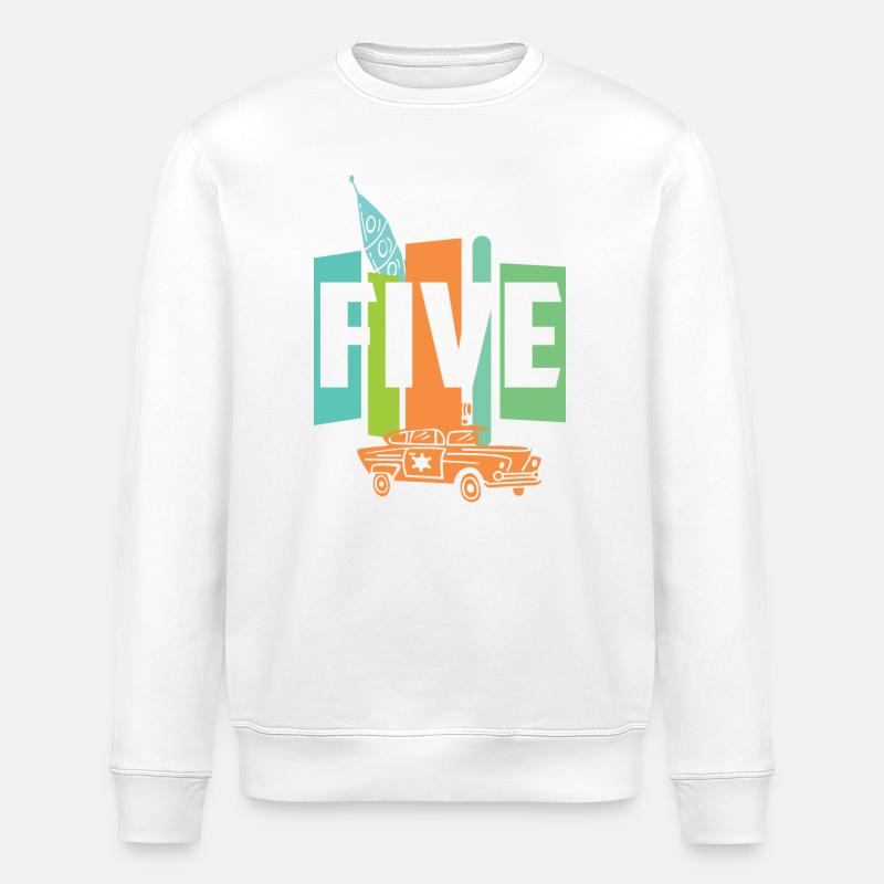 Cinq ans - Sweat bio ROLLER Stanley/Stella Unisexe - blanc