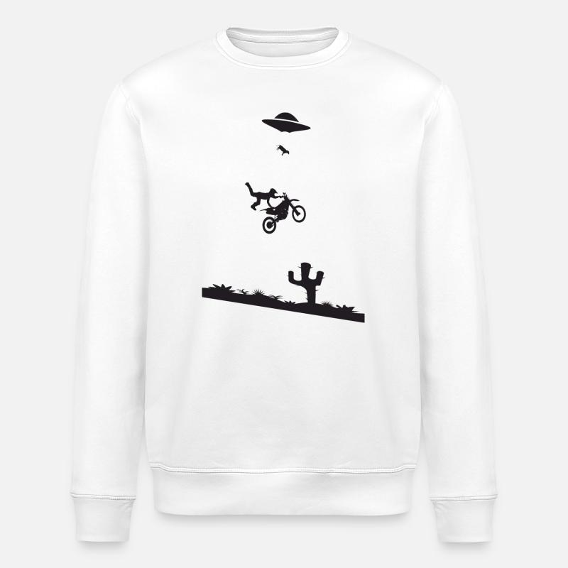 Motocross Stunt - Stanley/Stella Unisex Bio-Sweatshirt ROLLER - Weiß