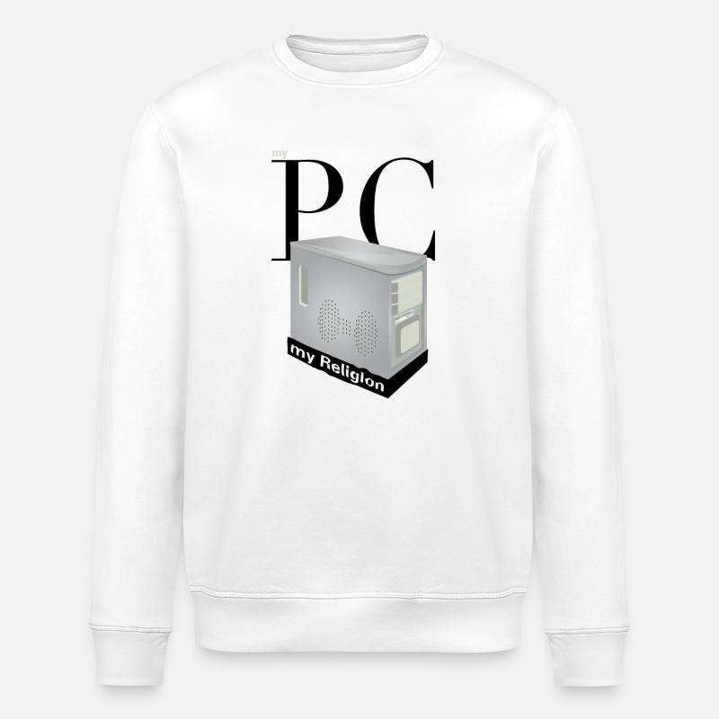 mon PC ma religion - Sweat bio ROLLER Stanley/Stella Unisexe - blanc