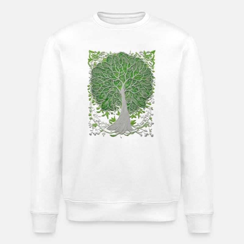 Baum - Stanley/Stella Unisex Bio-Sweatshirt ROLLER - Weiß