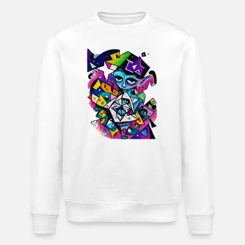 Graffiti - Sweat bio ROLLER Stanley/Stella Unisexe - blanc