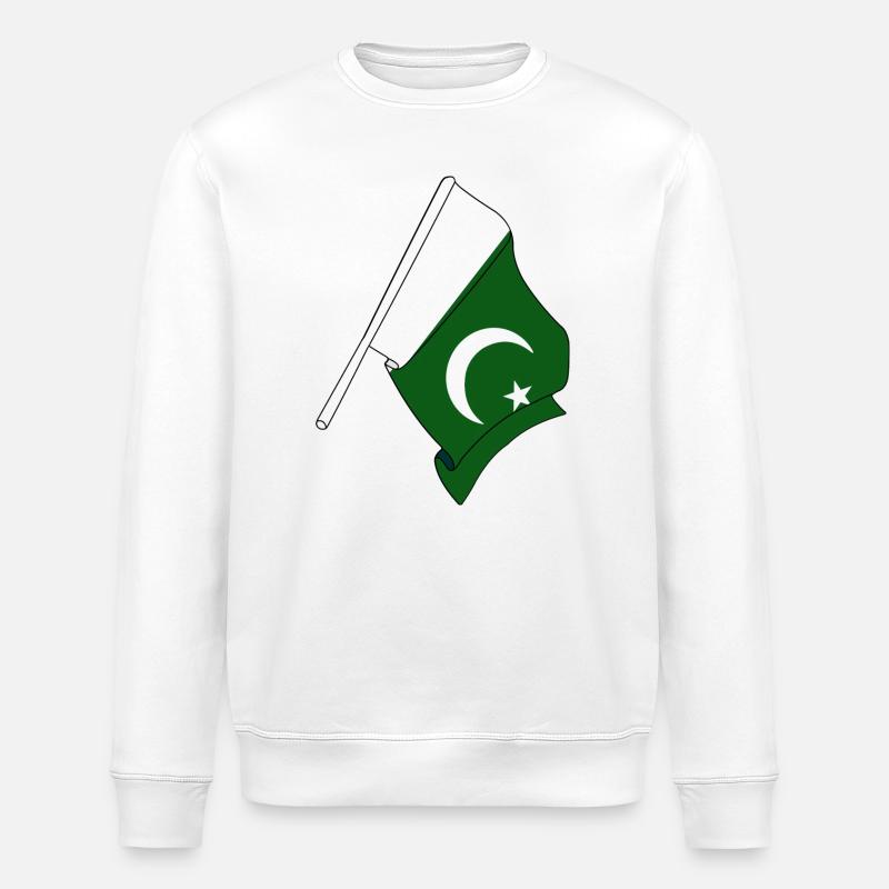 Drapeau Pakistan - Sweat bio ROLLER Stanley/Stella Unisexe - blanc