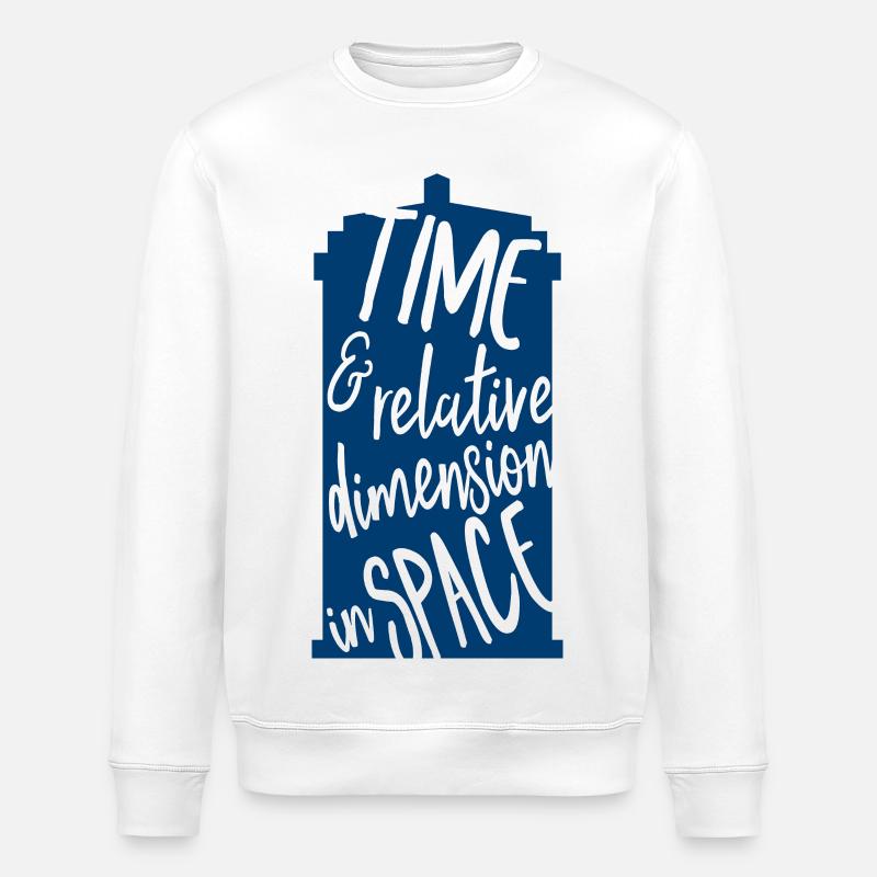 Temps et dimension relative dans l’espace - Sweat bio ROLLER Stanley/Stella Unisexe - blanc