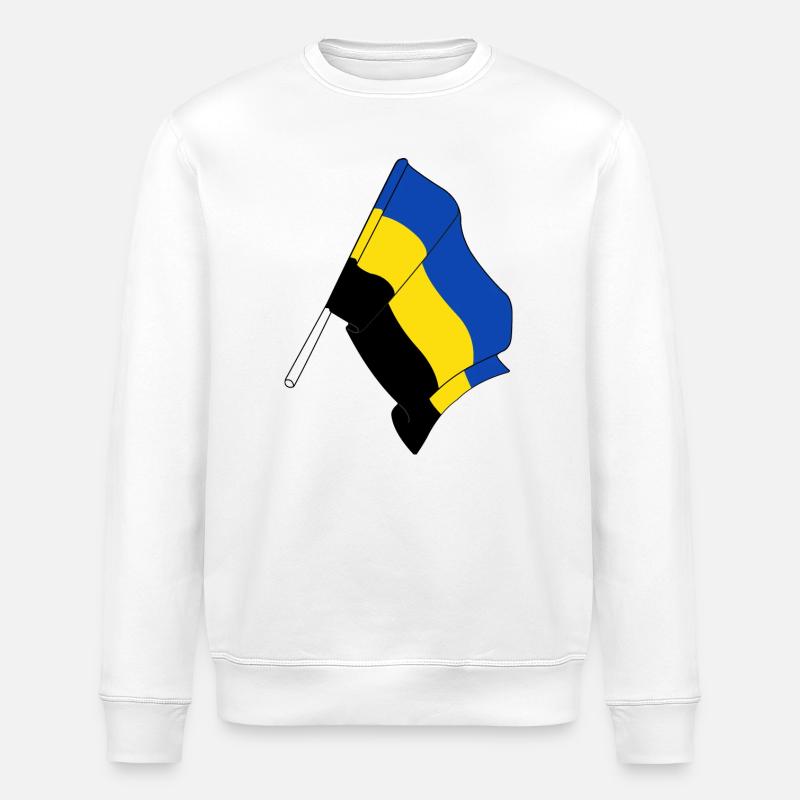 Flagge der Provinz Gelderland - Stanley/Stella Unisex Bio-Sweatshirt ROLLER - Weiß