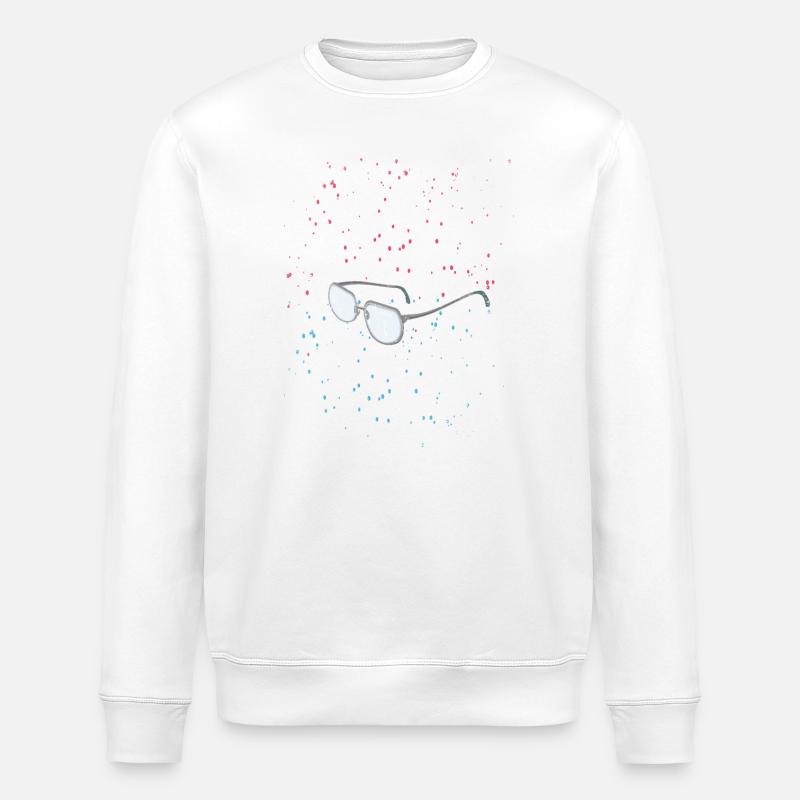 glasses in the space - Stanley/Stella Unisex Bio-Sweatshirt ROLLER - Weiß