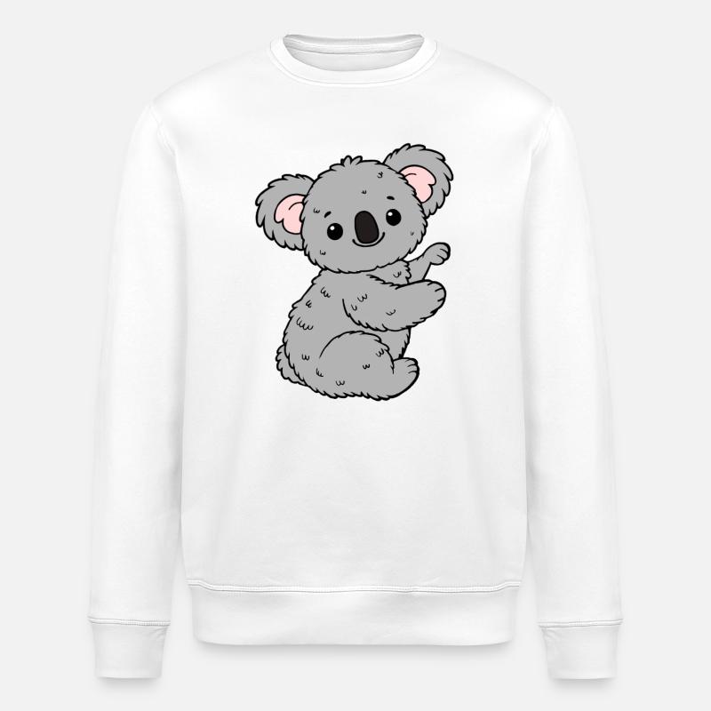Koala Koalabär - Stanley/Stella Unisex Bio-Sweatshirt ROLLER - Weiß