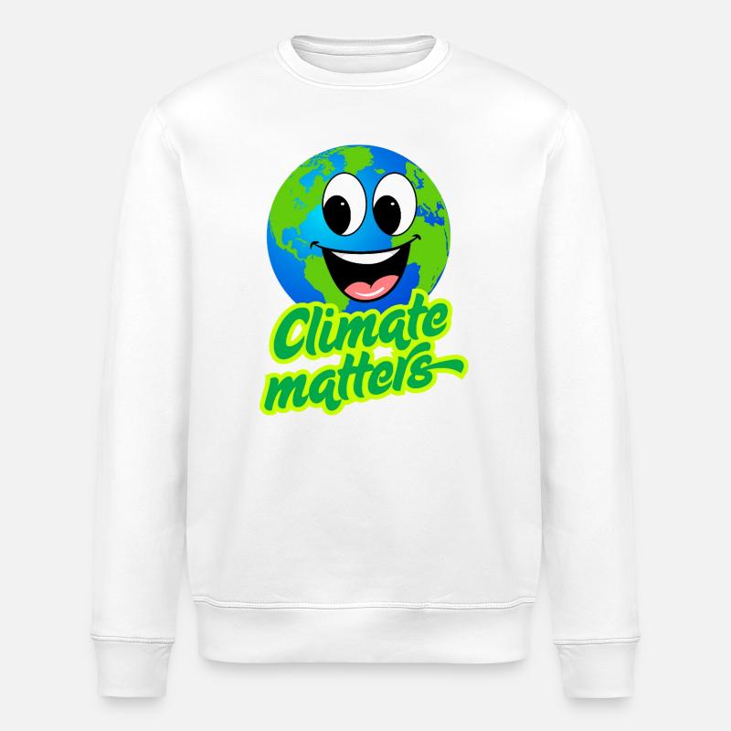 KLIMA IST WICHTIG - Stanley/Stella Unisex Bio-Sweatshirt ROLLER - Weiß