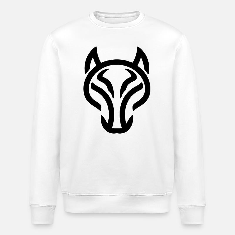 Wolf - Stanley/Stella Unisex Bio-Sweatshirt ROLLER - Weiß