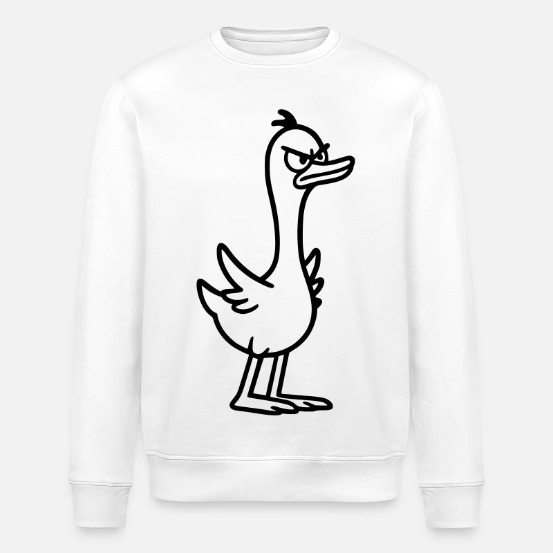 Oie en colère - Sweat bio ROLLER Stanley/Stella Unisexe - blanc