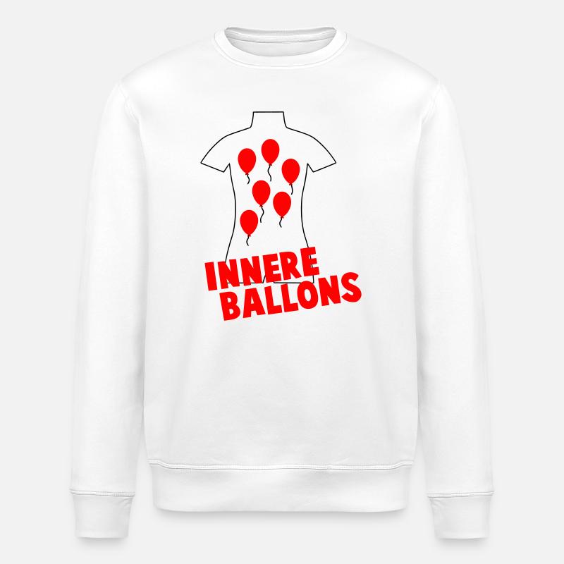 Innere Ballons - Stanley/Stella Unisex Bio-Sweatshirt ROLLER - Weiß