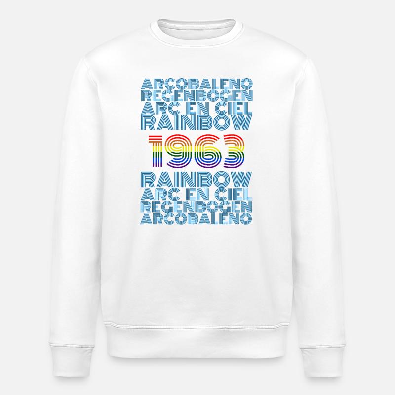 Regenbogen 1963 - Stanley/Stella Unisex Bio-Sweatshirt ROLLER - Weiß