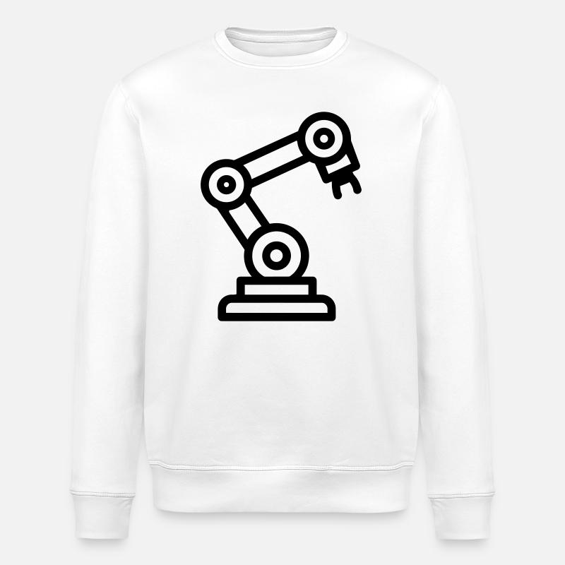 robotic arm - Stanley/Stella ROLLER Unisex Organic Sweatshirt - white