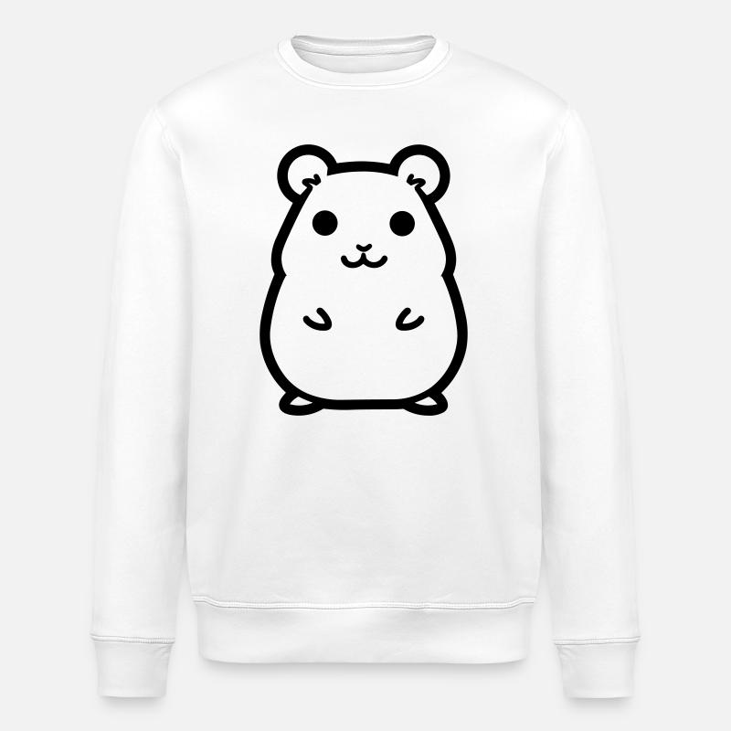 hamster - Stanley/Stella ROLLER Unisex Organic Sweatshirt - white
