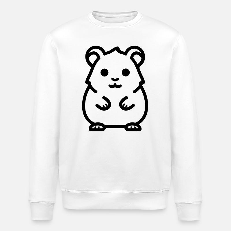 Hamster - Stanley/Stella Unisex Bio-Sweatshirt ROLLER - Weiß
