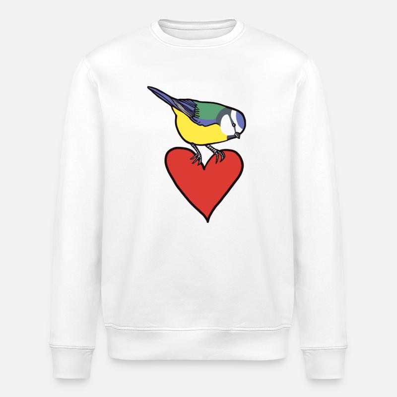 Meise und Herz - Stanley/Stella Unisex Bio-Sweatshirt ROLLER - Weiß