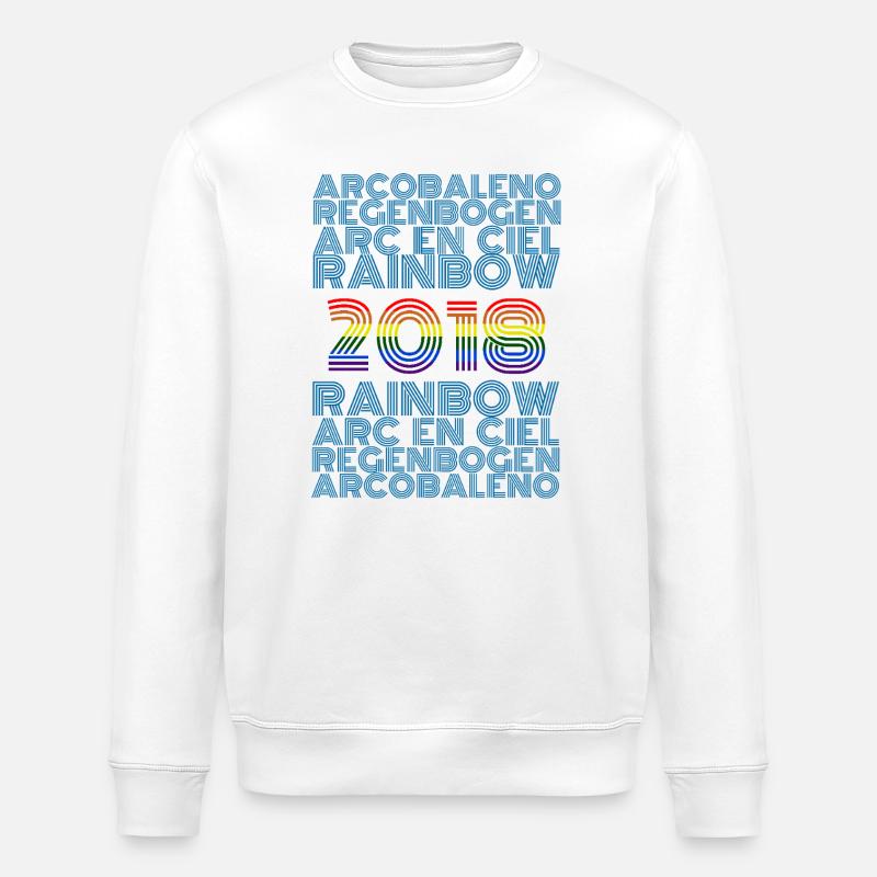 Rainbow 2018 - Stanley/Stella Unisex Bio-Sweatshirt ROLLER - Weiß