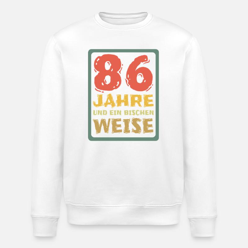 Âge 86 - Sweat bio ROLLER Stanley/Stella Unisexe - blanc