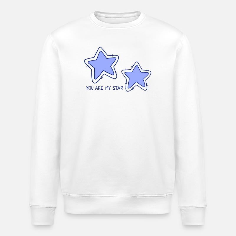 Sterne - Stanley/Stella Unisex Bio-Sweatshirt ROLLER - Weiß