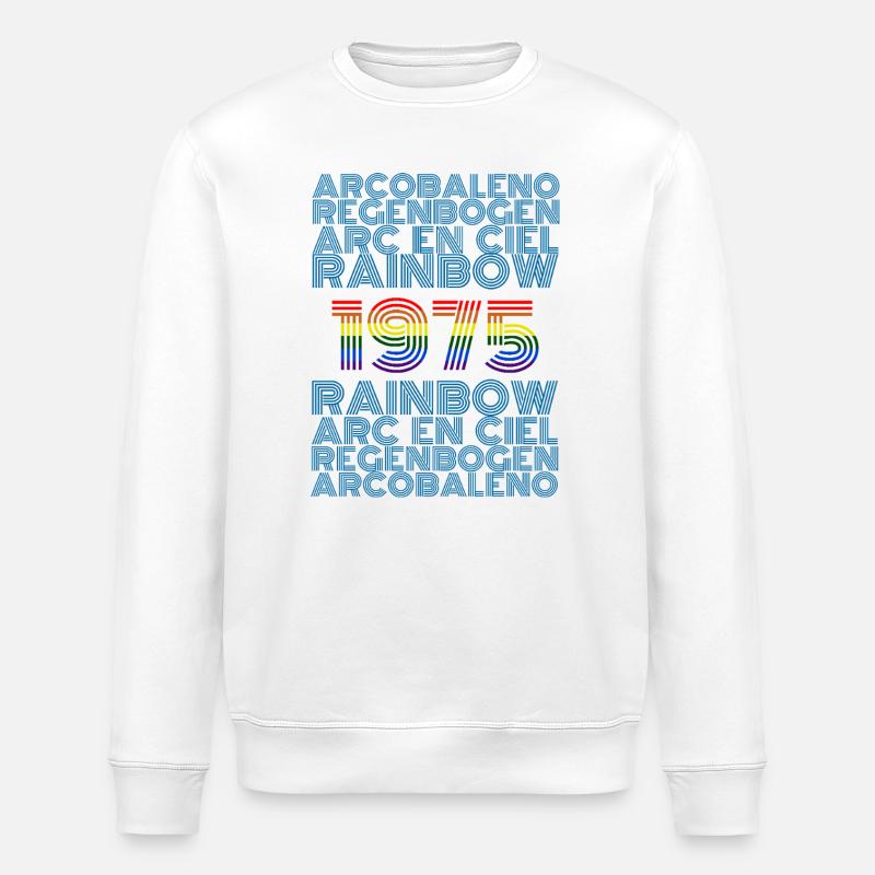 Rainbow 1975 - Sweat bio ROLLER Stanley/Stella Unisexe - blanc
