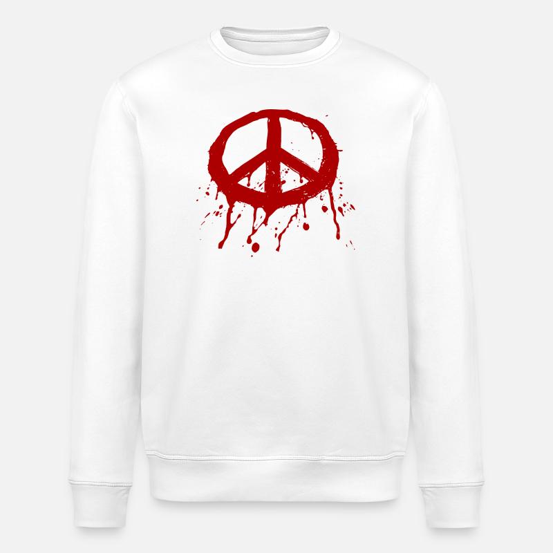 Paz Graffiti Roja - Sweat bio ROLLER Stanley/Stella Unisexe - blanc