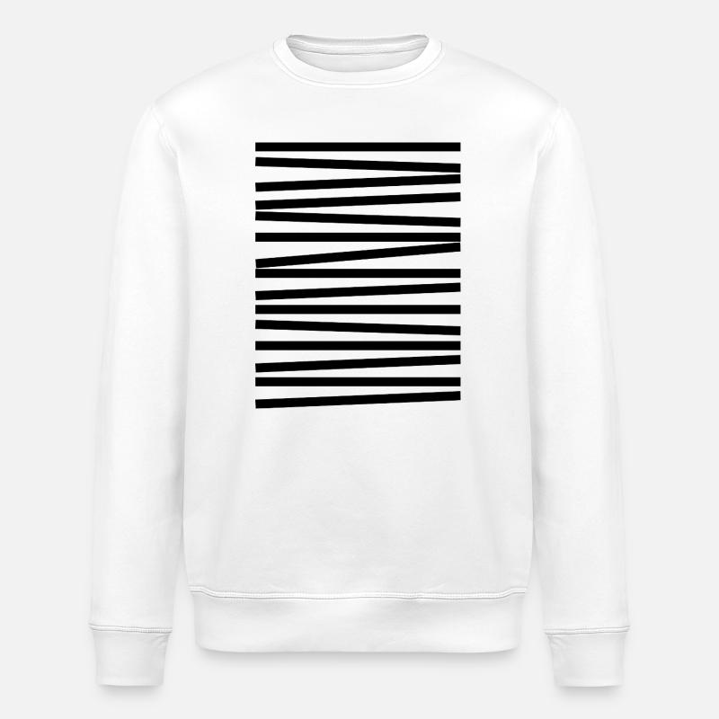 Conception de lignes géométriques - Sweat bio ROLLER Stanley/Stella Unisexe - blanc