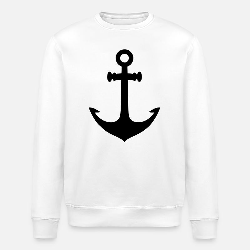 Ancre - Sweat bio ROLLER Stanley/Stella Unisexe - blanc