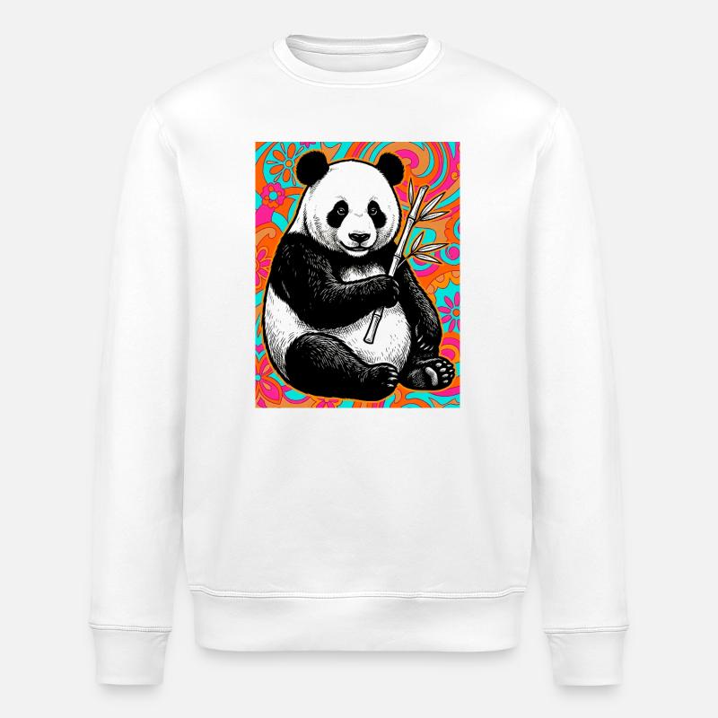panda - Sweat bio ROLLER Stanley/Stella Unisexe - blanc