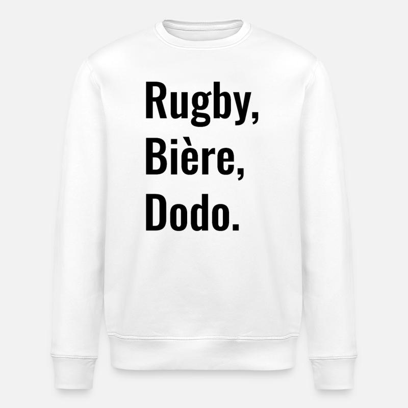 Rugby Bière Dodo - Sweat bio ROLLER Stanley/Stella Unisexe - blanc