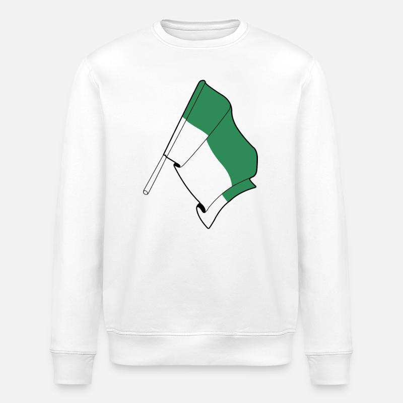 Vlieland-Flagge – Island Pride - Stanley/Stella Unisex Bio-Sweatshirt ROLLER - Weiß