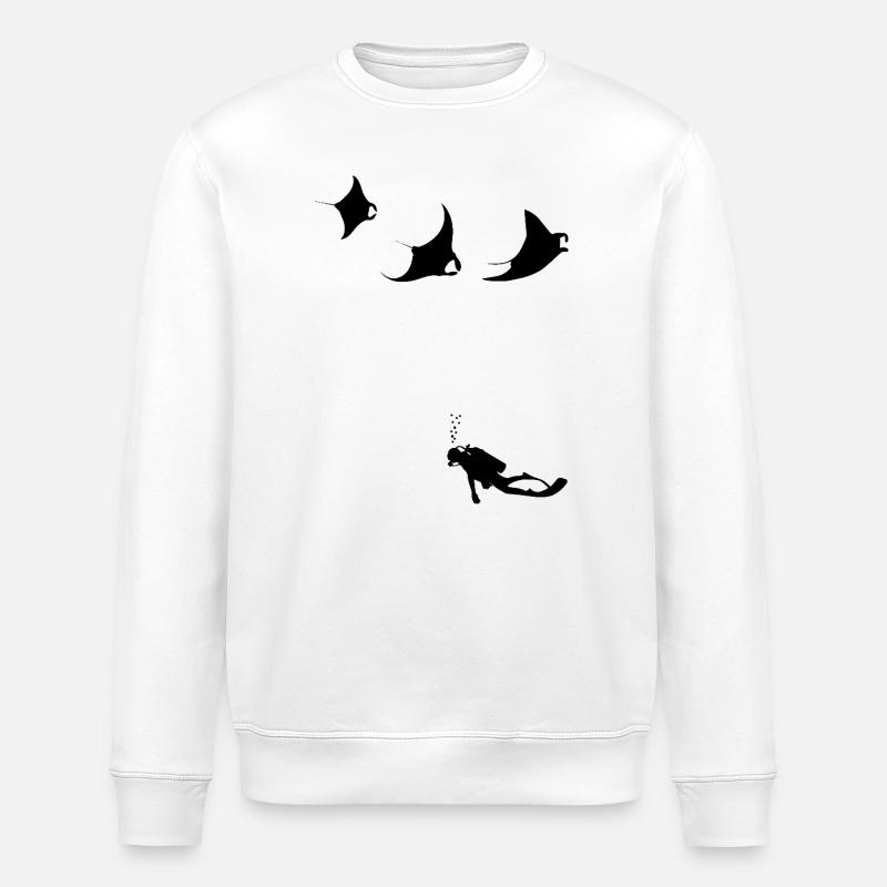 mantas_taucher - Sweat bio ROLLER Stanley/Stella Unisexe - blanc