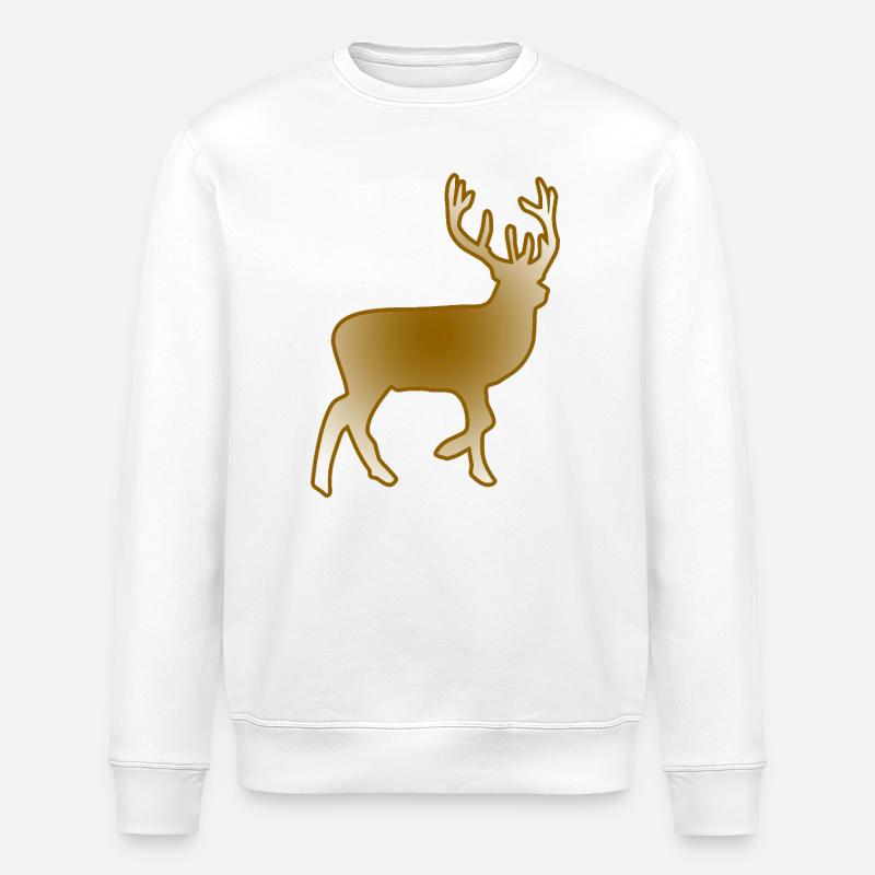 Hirsch - Stanley/Stella Unisex Bio-Sweatshirt ROLLER - Weiß