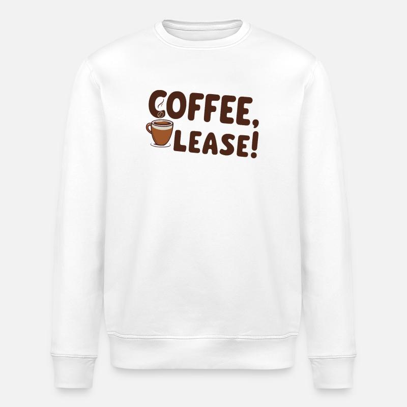 Coffee please - Stanley/Stella Unisex Bio-Sweatshirt ROLLER - Weiß