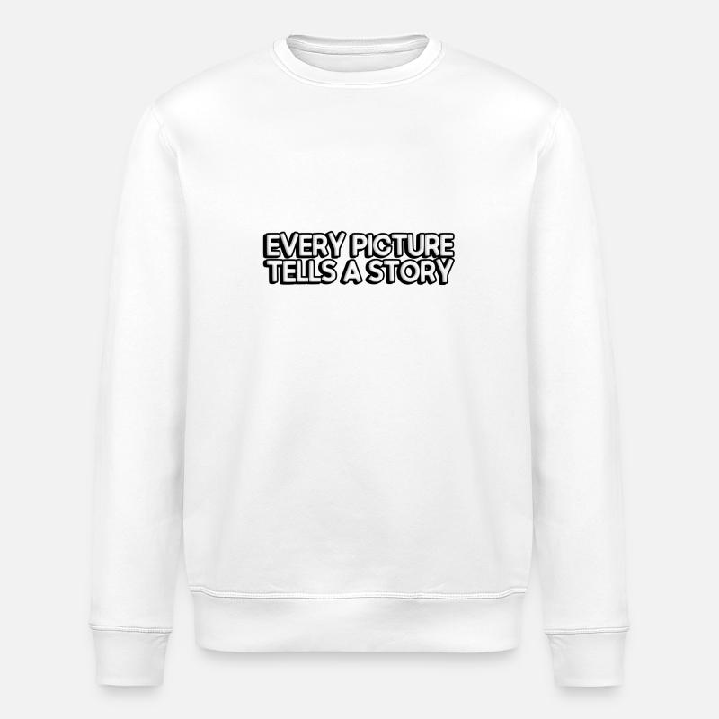 Chaque image raconte une histoire - Sweat bio ROLLER Stanley/Stella Unisexe - blanc