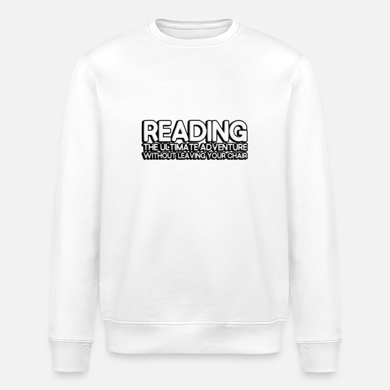 La lecture : l’aventure ultime - Sweat bio ROLLER Stanley/Stella Unisexe - blanc