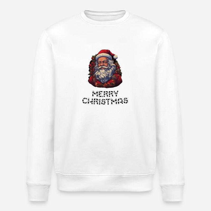 Père Noël - Marry Christmas - Sweat bio ROLLER Stanley/Stella Unisexe - blanc