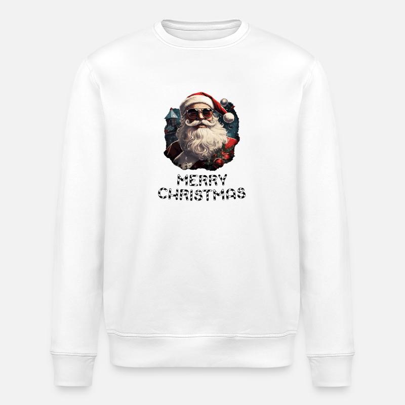 Père Noël - Marry Christmas - Sweat bio ROLLER Stanley/Stella Unisexe - blanc