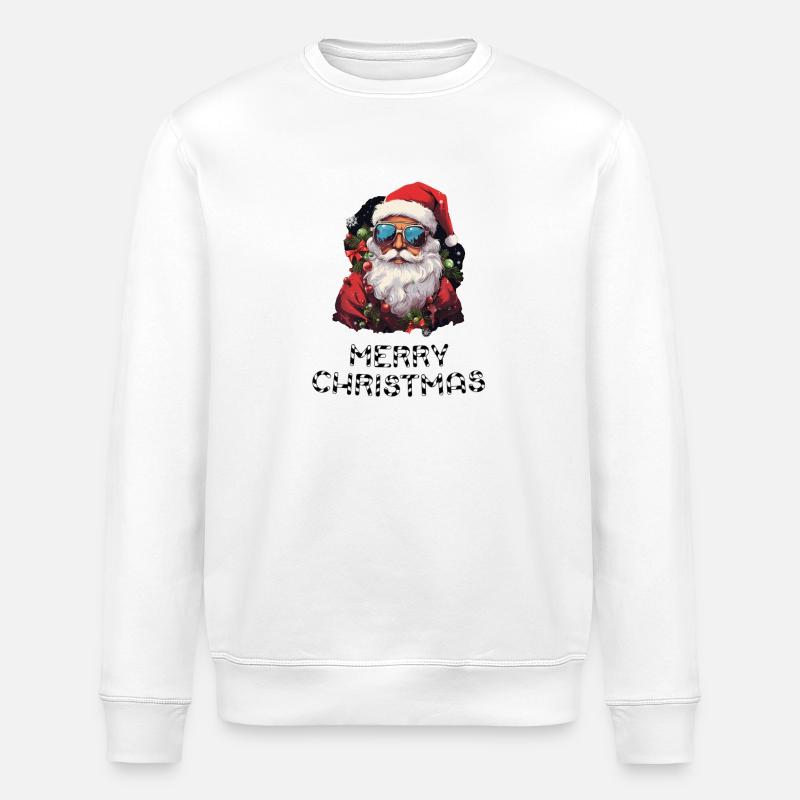 Père Noël - Marry Christmas - Sweat bio ROLLER Stanley/Stella Unisexe - blanc