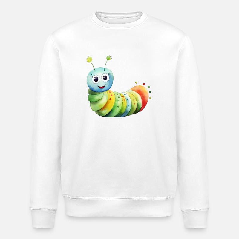 Raupenklasse Klassentier Raupe - Stanley/Stella Unisex Bio-Sweatshirt ROLLER - Weiß