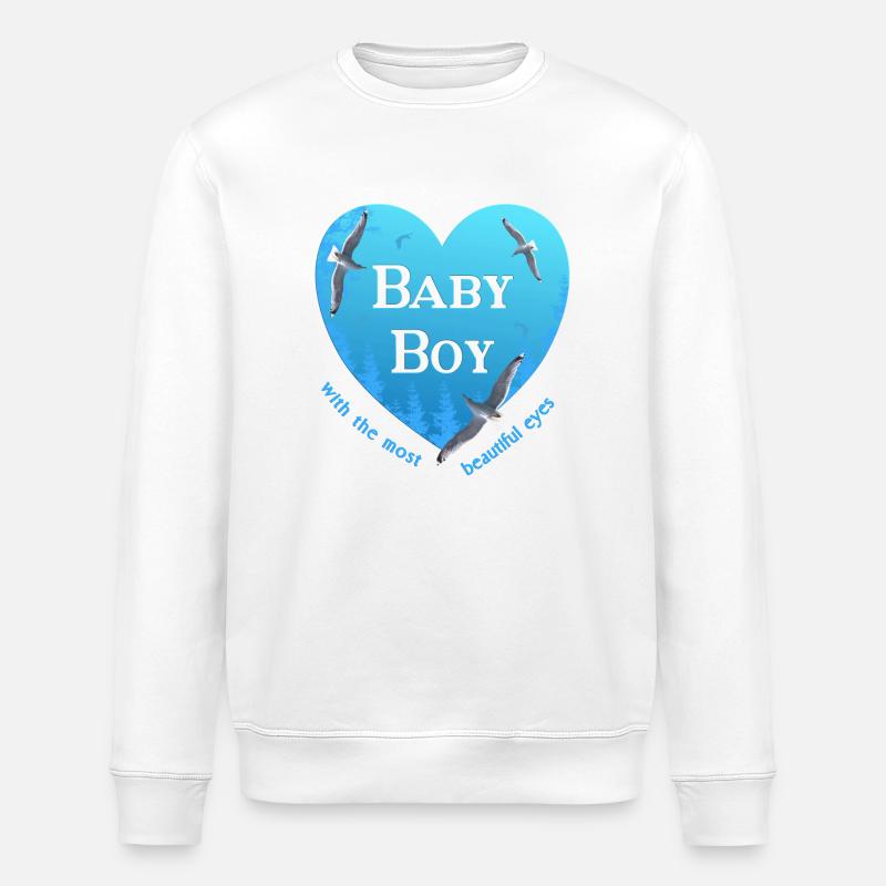 baby boy - Stanley/Stella Unisex Bio-Sweatshirt ROLLER - Weiß
