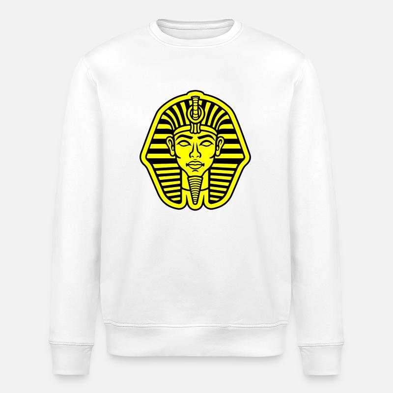 Crâne de pharaon - Sweat bio ROLLER Stanley/Stella Unisexe - blanc