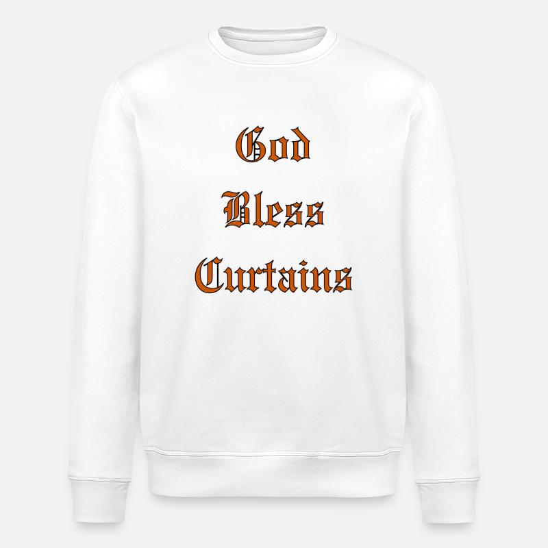 GodBlessCurtains - Stanley/Stella Unisex Bio-Sweatshirt ROLLER - Weiß