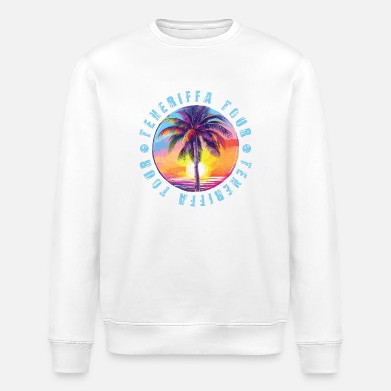 Teneriffa Tour Bunt - Stanley/Stella Unisex Bio-Sweatshirt ROLLER - Weiß