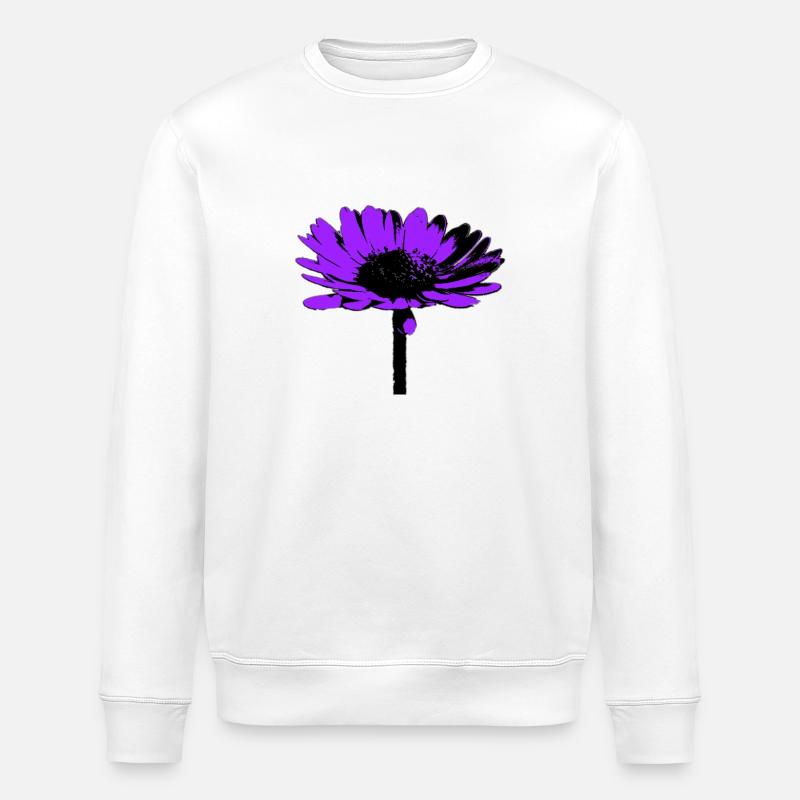 Blume - Stanley/Stella Unisex Bio-Sweatshirt ROLLER - Weiß