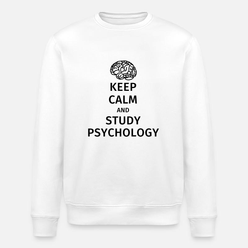 keep calm and study psychology - Sweat bio ROLLER Stanley/Stella Unisexe - blanc