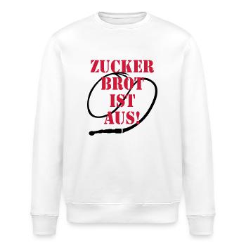 30 Zuckerbrot ist aus! Peitsche Spruch - Stanley/Stella Unisex Bio-Sweatshirt ROLLER - Weiß - Vorne - Nik (191cm)