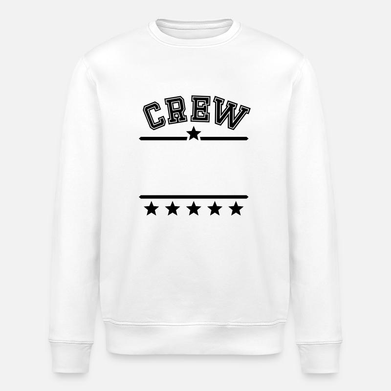 Dein Crew Dein Text - Stanley/Stella Unisex Bio-Sweatshirt ROLLER - Weiß